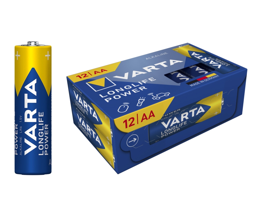 AA Mignon Batterie Alkaline LR6 1,5V  12-Stück Packung LongLife 4906