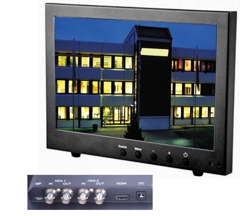 10zoll_Kameramonitor_BNC_HMDI_79-226-00431_B2021ht9KNcn3FYVGd Hybrid Monitor 255mm 10zoll mit 1xHDMI 2xBNC CVBS AHD TVI CVI integr Konverter FullHD