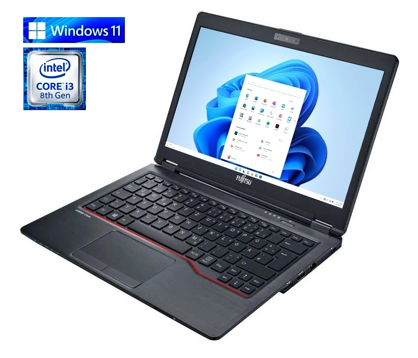 Notebook 15,6" Intel i3-G8 8GB 256GB SSD Webcam USB-C WiFi Audio Win-11 Leasingrückläufer Refurbished Grade-B