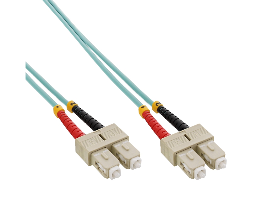10m LWL Kabel SCSC Duplex Glasfaser Patchkabel OM3 Multimode 50/125um
