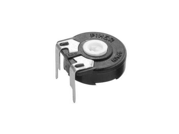 Trimmer-T15-liegend-schlitz 100Kohm Trimmer Poti T15 liegend RM10x12,5 Schlitz