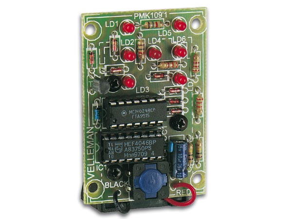 92-477-03380-mk109 Bausatz Elektronischer LED Würfel 9V