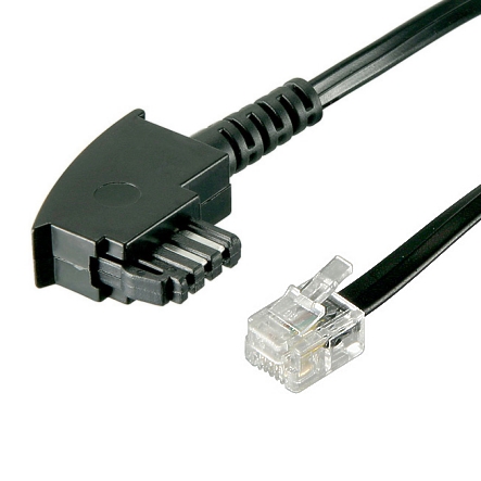 3m Telefonkabel TAE-F Kabel TAE-F auf Westernstecker 6-4 International
