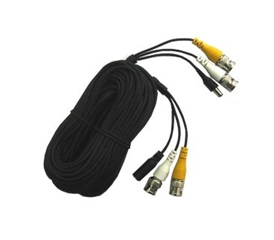 10m Kamerakabel Multikabel mit 4x BNC Stecker und Hohlstecker