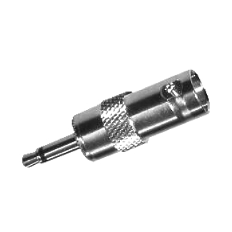 81-863-00080-Klinke-BNC Klinkenadapter 3,5mm Klinkenstecker auf BNC Kupplung