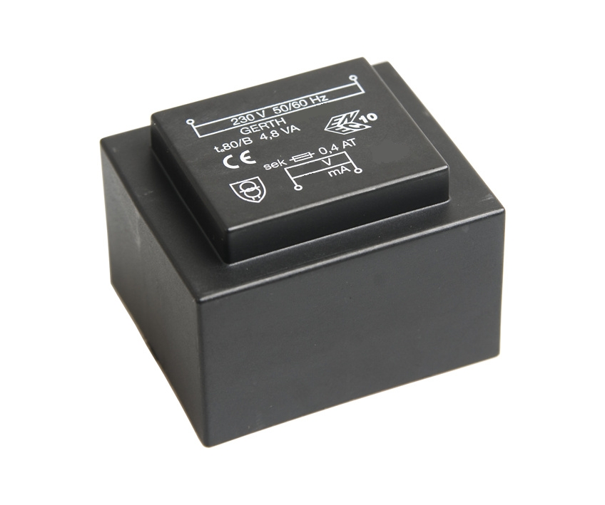 platinentrafo-4-8v-1wicklung-Bild201-001598defba904c5 12VAC Trafo 12V 400mA 4,8VA Platinentrafo mit Lötschwert