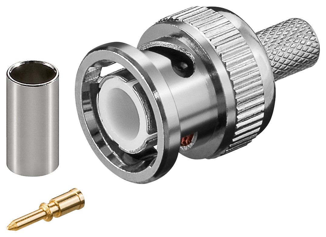 RG59-BNC-Stecker-39-851-00007 RG59 BNC Stecker Crimp für RG59 RG62 RG71 RG210 Koaxkabel