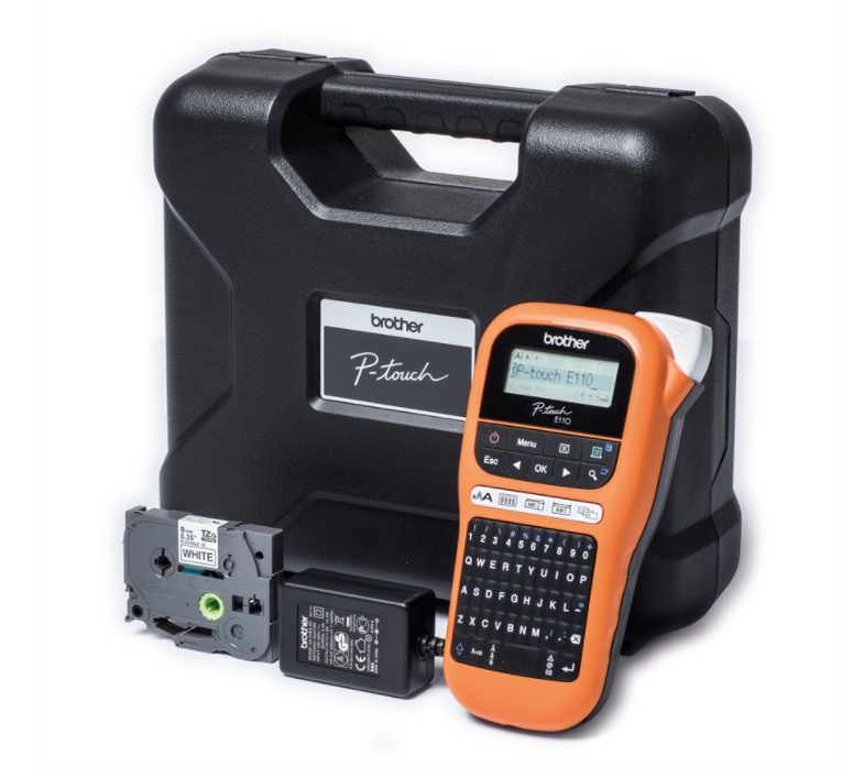 beschriftungsgeraet_mit_koffer_54-579-0004002TQyCrIHUaAP Beschriftungsgerät Brother P-touch  PTE110VP mit Netzteil und Koffer