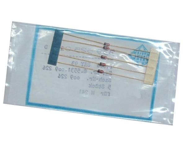 BAY93 Diode 115mA 20V 15ns 500mW DO35 - 5er PACK -