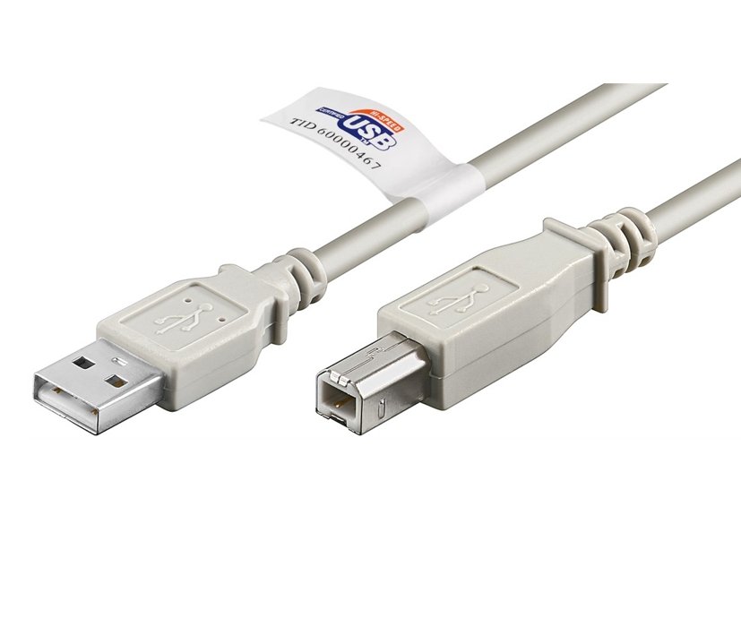 2m USB Kabel USB-AB für Drucker Scanner 