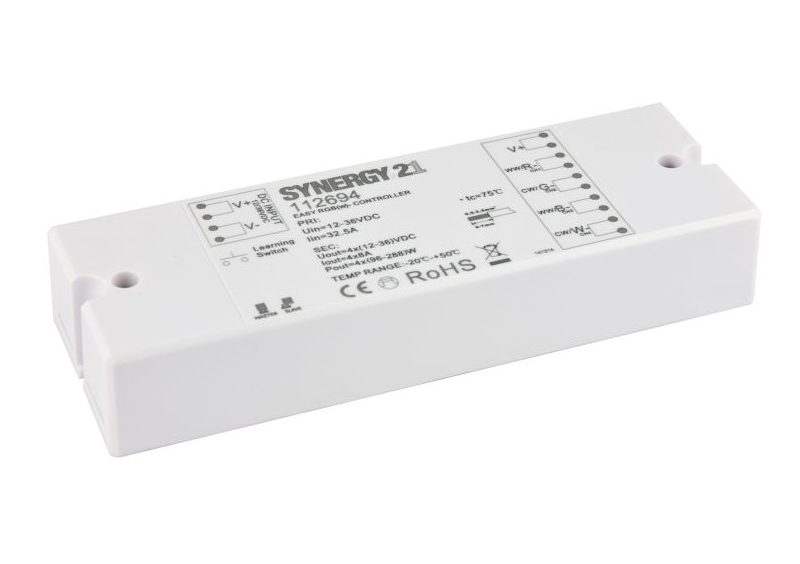 15-115-07001_RGBW_Kontroller LED RGB-W Kontroller 4-Kanal 4x8A 12V-24V EOS-5 mit Funkempfänger