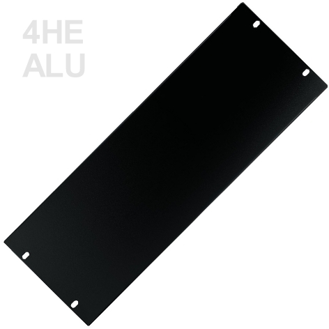 4HE Blende Rackblende 2mm ALU 483x176mm Schwarz