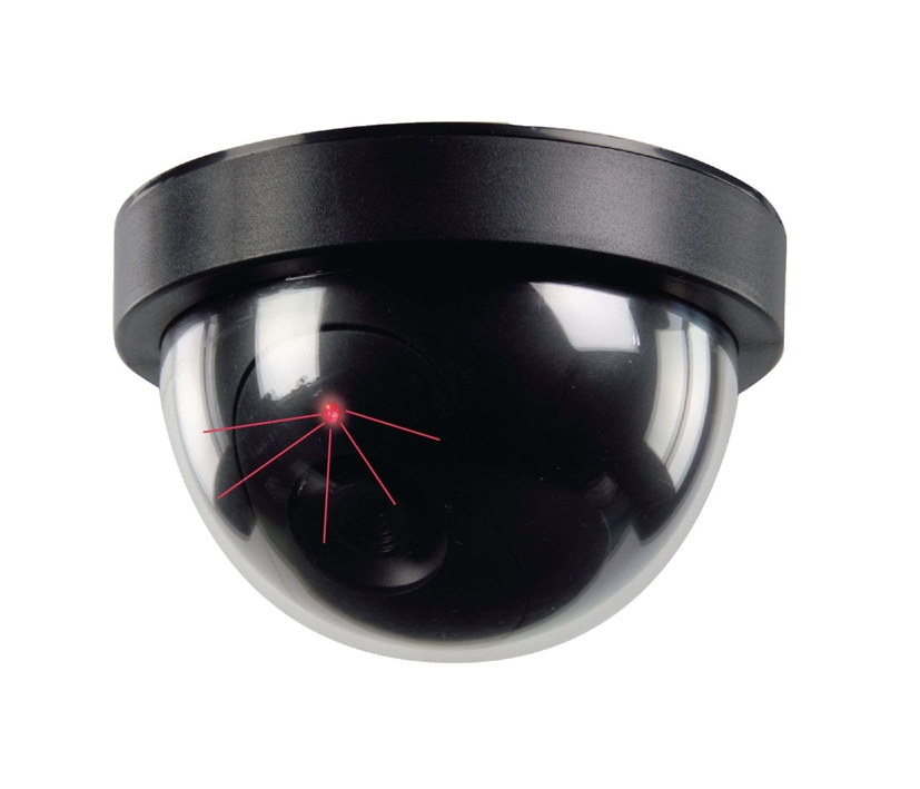 Kamera Dummy Attrappe Domekamera mit Blink-LED 118mm