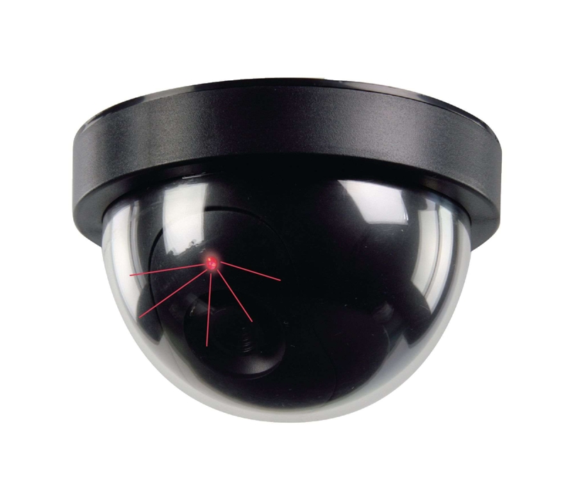 79-224-02272_Dummy Kamera Dummy Attrappe Domekamera mit Blink-LED 118mm