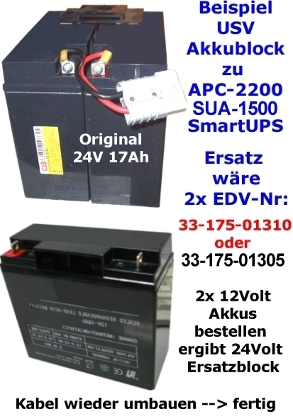 APC2200 Ersatzakku