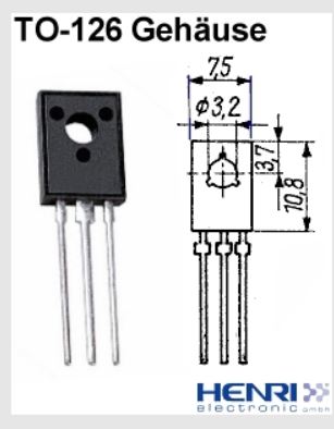 BUX86 NPN Transistor 400V 500mA Peak 1A 20W Hfe 50