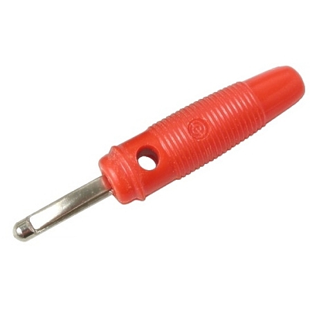 39-850-00002-2012-BB 4mm Bananenstecker ROT mit 1x Längsfeder