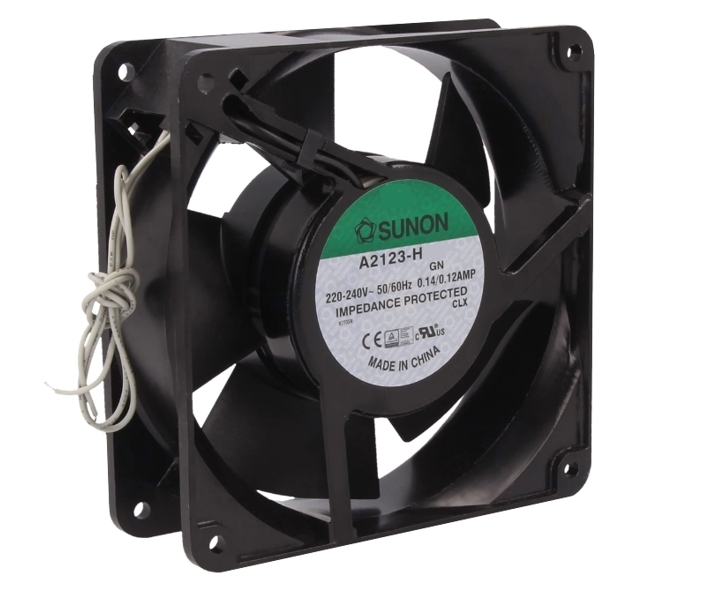94-795-00160_120x120mm_Luefter_OKN6HmKQDc3NT5y 230V Lüfter 120x120x38mm 22W ALU 161cbm nur 44dBA Litzen
