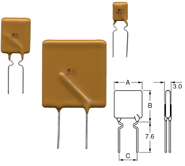 2,5A Polyfuse Polyswitch 2500mA Schutzelement