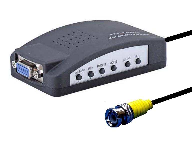 BNC_auf_VGA_Adapter_64-901-16772_B2 Bildwandler BNC auf VGA Kamerabild auf PC Monitor HR VGA Konverter