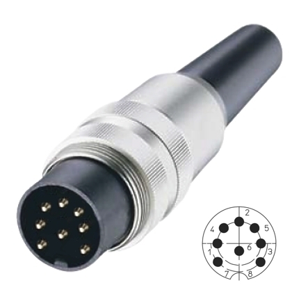 39-855-07328_8pol_DIN_Stecker_Schraubversion_SV80 8pol DIN Stecker Metall mit Schraubverschluss V-80