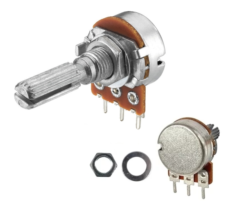 1Kohm LOG Japanpoti Mono 1K 6mm Achse Achslänge 16mm 1Kohm LOG Japanpoti Mono 1K 6mm Achse Achslänge 16mm