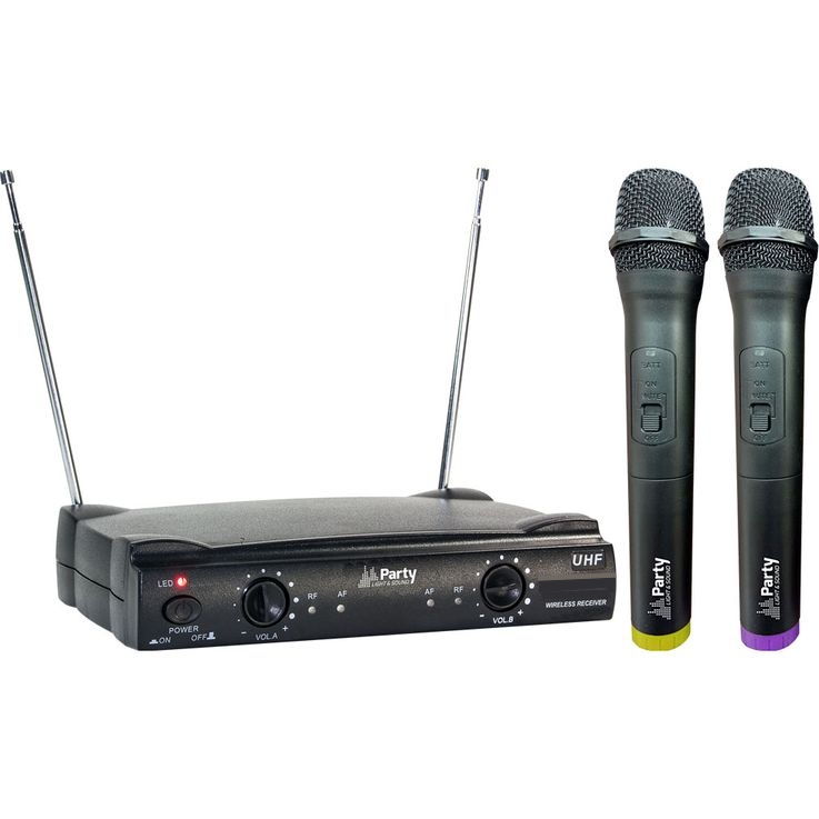 80-700-03030 Funkmikrofon Set UHF mit Funkempfänger und 2x Funkmikro 863Mhz