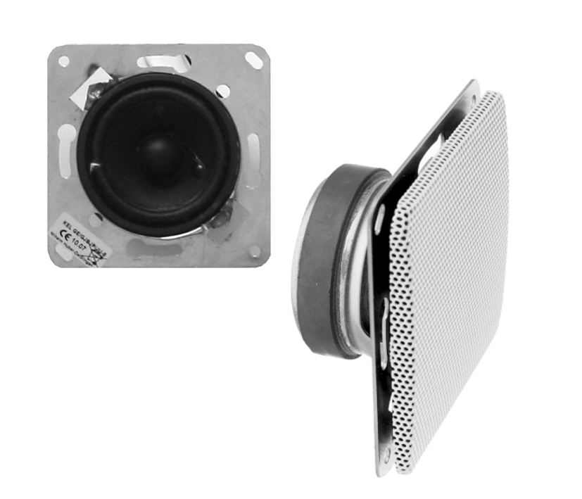 Steckdosen Lautsprecher 15W 8Ohm UP Weiss mit 68x68mm Innenrahmen zu JUNG Steckdosen Lautsprecher 15W 8Ohm UP Weiss mit 68x68mm Innenrahmen zu JUNG
