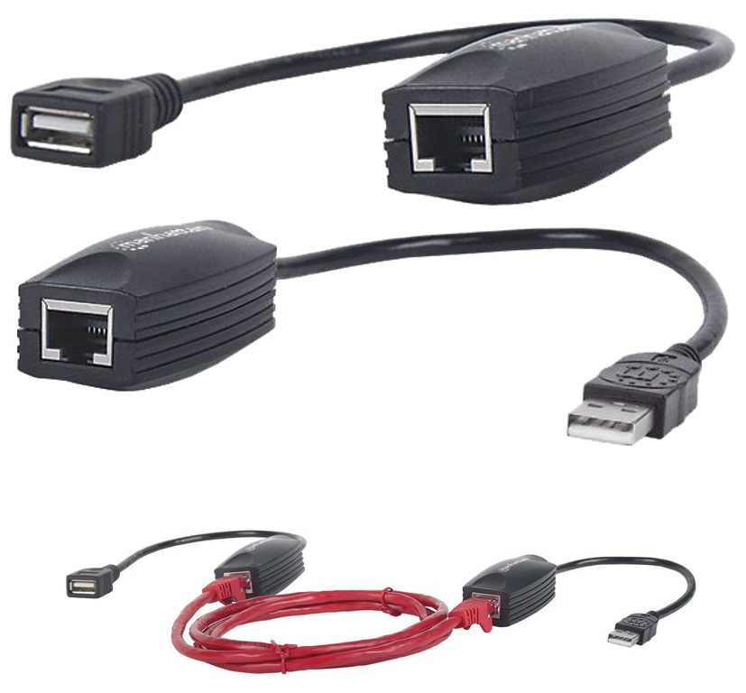 60m_USB_Verlaengerung_53-682-00960 USB über CAT Kabel - USB Extender USB über LAN Kabel - USB bis 60m - USB über RJ45