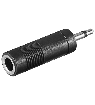 c1c828375d47d4c9950c5dc2f5f0c977 Adapter 3,5mm Klinkenstecker auf 6,3mm Klinkenkupplung Mono