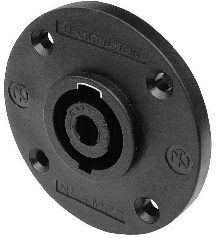 Speakon-NL4MPR-39-852-00350 Speakon Buchse Einbaubuchse Rund NL4MPR