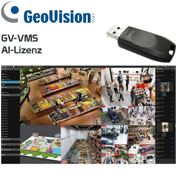 GV-VMS-V18 AI USB Dongle bis 32 IP-Kanäle KI Erweiterungs-Lizenz für GV-VMS als USB-Dongle