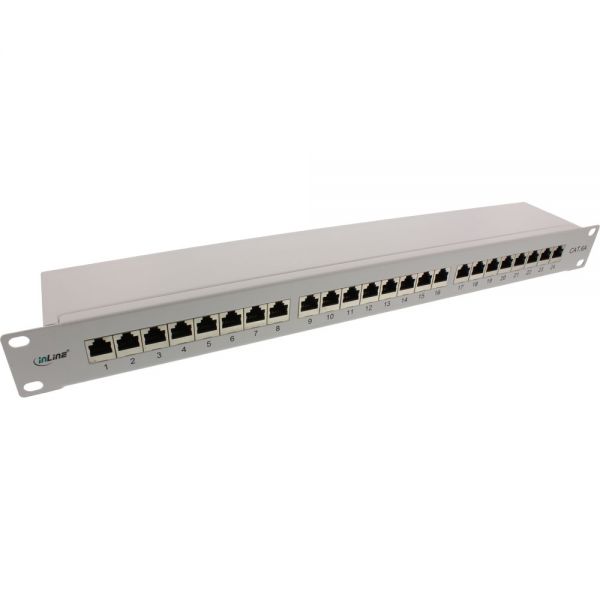 53-800-01030_B1 19zoll Patchpanel CAT6A Patchfeld 24xRJ45 LSA Panel 10GBit Auflegefeld