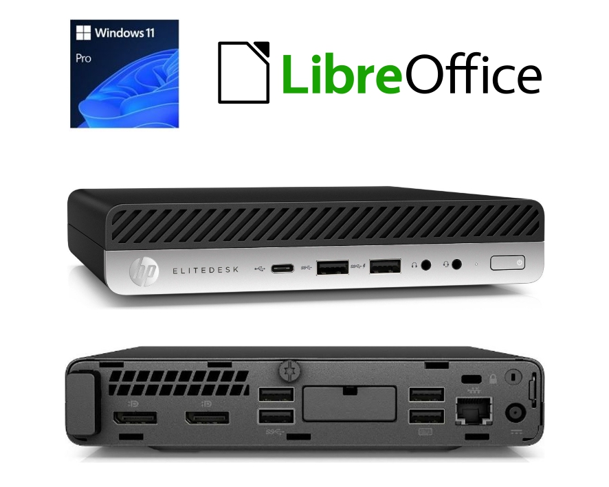 Computer PC-System HP-ED800 Intel i5 G9500Tmit 8GB 256GB SSD mit Windows-11-Pro Refurbished