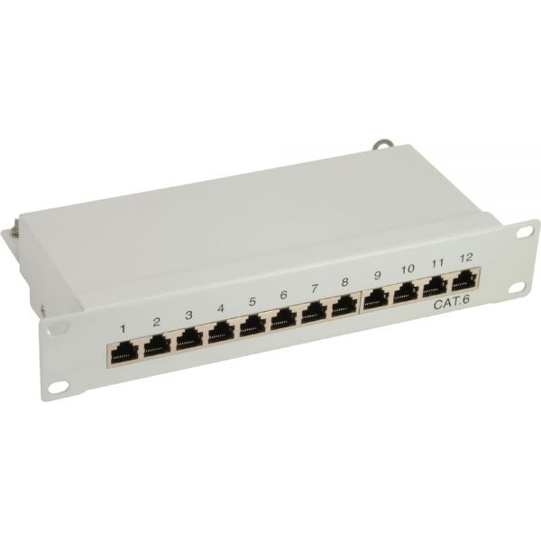 53-800-00765-10zoll-LAN-Kabel-Feld-720x600 10zoll Patchpanel CAT6 Patchfeld 12xRJ45 LSA Panel Auflegefeld