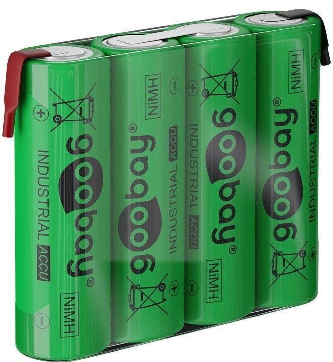 4,8V Akku 2100mAh NiMH AA Mignon mit Lötfahnen