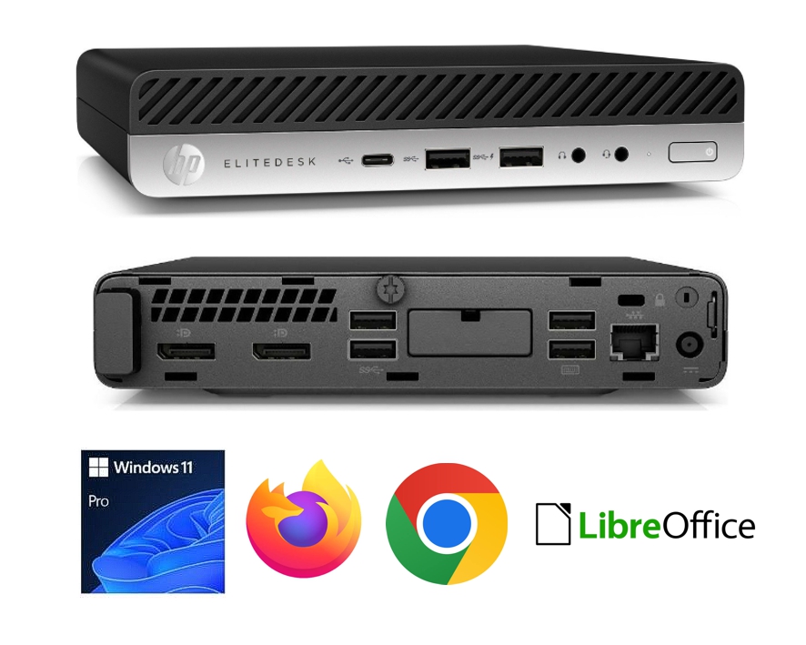 Computer PC-System HP-ED800 Intel i5 G9500Tmit 8GB 256GB SSD mit Windows-11-Pro Refurbished