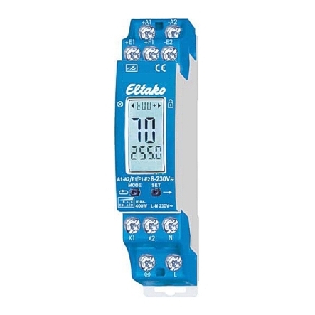 99-300-00800-Dimmer-Eltako Push Dimmer für Hutschiene 230V LED Dimmer bis 100W oder Glühlampen bis 400W mit Sonderfunktionen