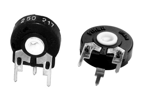 23-896-00510zFyZP3BEpSWdx 1Mohm Trimmer Poti T15 stehend RM10x5 Steckachse