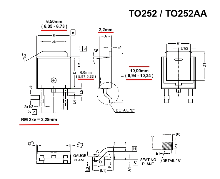 50S380CE SMD MOSFET N-FET SMD Transistor 500V 14A 98W 0,38ohm TO252 DPACK Korpus 6,5x6,8mm