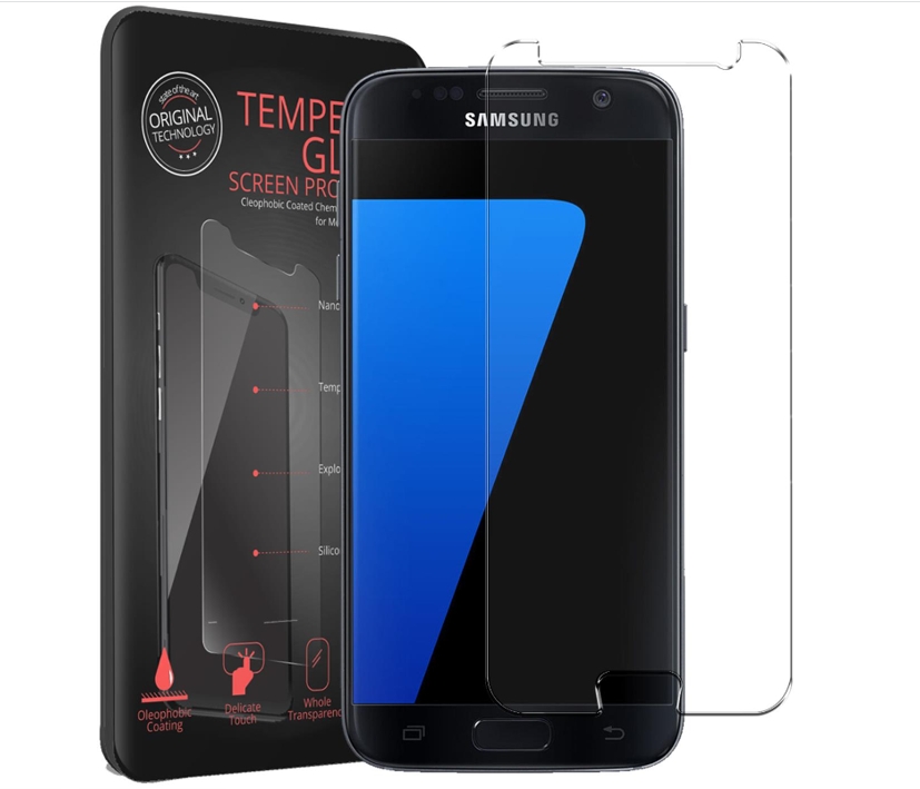 Display Schutzfolie 2x Panzerglas für Samsung Galaxy S7 Glas Folie Schutzfolie