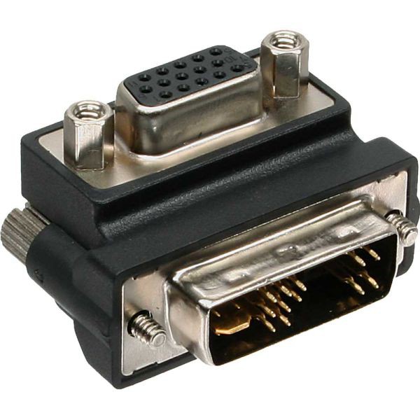 DVI Adapter DVI auf VGA - DVI-Stecker 12+5pol auf VGA 15pol Buchse