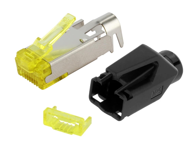 Cat6A_LAN_Stecker_Rj45_39-875-00450 RJ45 Stecker CAT6A 8pol geschirmt inkl Tülle LAN Stecker Hirose