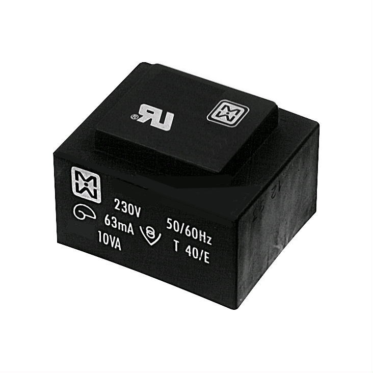 10VA_Trafo_fuer_Platinen_43-890-00309 12VAC Trafo 833mA 12V Trafo 10VA Platinentrafo Printtrafo