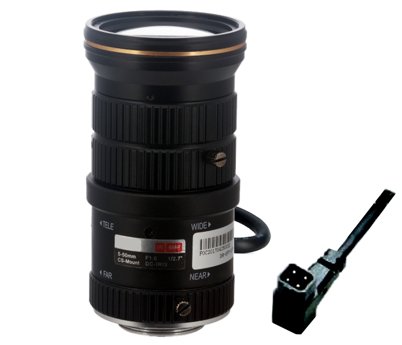 5-50mm_DC-Objektiv_fuer_1MP_2MP_4MP_5MP_6MP_64-700-06050 CS-Mount Objektiv 5-50mm Varioobjektiv Megapixel DC gesteuert