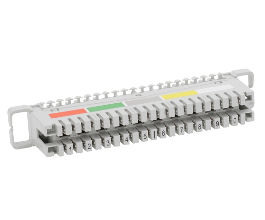 38-400-00240_LSA-LEISTE_10DA Anschlussleiste LSA 10DA für 20-Drähte hohe Bauform Aufsteckleiste für Trägergehäuse