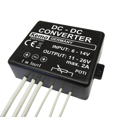 92-477-00190_DCDC_Konverter_mit_Kabel Spannungswandler 6V auf 12V oder 12V auf 24V DCDC Konverter