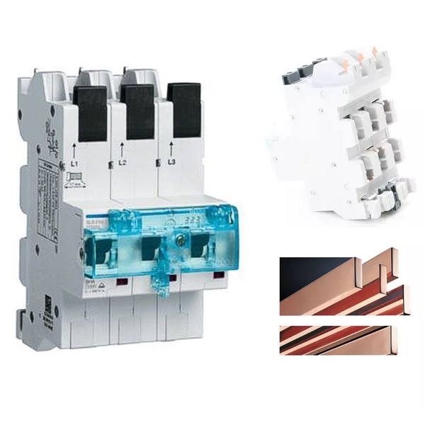 SLS Schalter 50A 400VAC Hager HTS350E 3-pol Hauptleitungsschutzschalter für Montage auf Kupfer-Sammelschiene