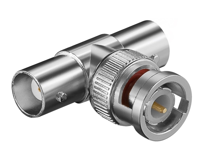 BNC_T-Adapter_39-851-00017 Adapter BNC T-Stück BNC Stecker auf 2x BNC Buchse
