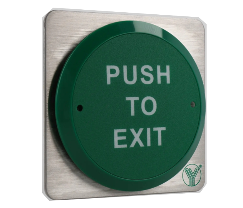 Türöffnertaste EXIT Knopf mit Edelstahlplatte 86x86mm für Elektrischer Türhalter Türöffner Elektromagnete usw Türöffnertaste EXIT Knopf mit Edelstahlplatte 86x86mm für Elektrischer Türhalter Türöffner Elektromagnete usw